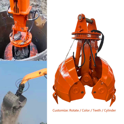 Heavy Duty Excavator Clam Bucket Hydraulic For Cat320 ZX200