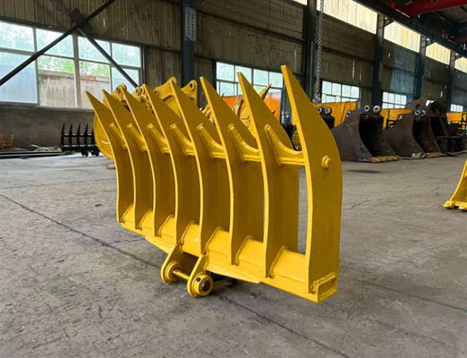 Mini Excavator Root Rake Bucket , Kobuta Mini Excavator Brush Rake