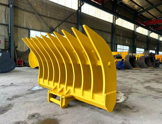 High Quality Root Rake For Hitachi Ex60 Excavator , Oem Mini Digger Rake Bucket