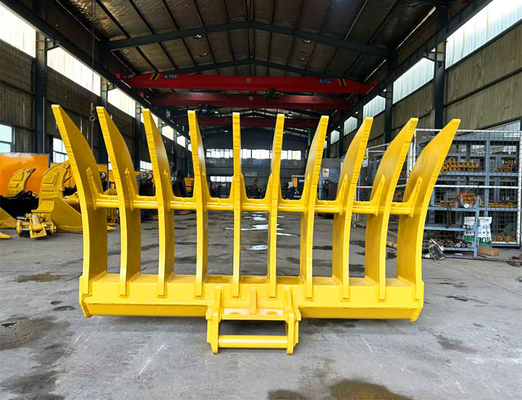 High Quality Root Rake For Hitachi Ex60 Excavator , Oem Mini Digger Rake Bucket