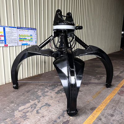 Pc360 300 Zx220 Hydraulic Rock Grab , 360 Degree Swivel Excavator Rotating Grab