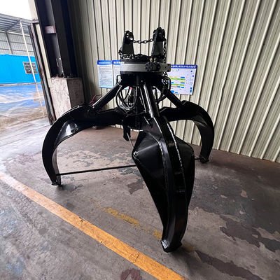 Pc360 300 Zx220 Hydraulic Rock Grab , 360 Degree Swivel Excavator Rotating Grab