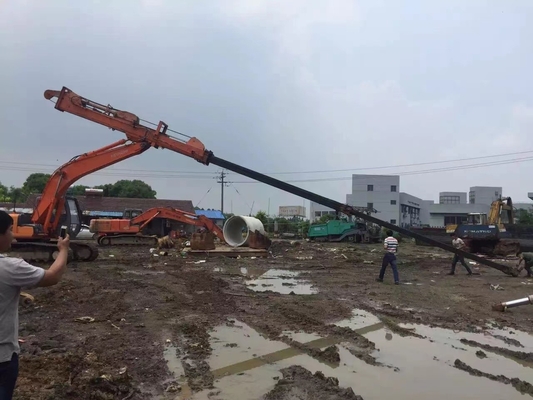 Forestry Tree Care Handler Excavator Telescopic Arm With Grapple For Cat Hitachi Komatsu Kobelco