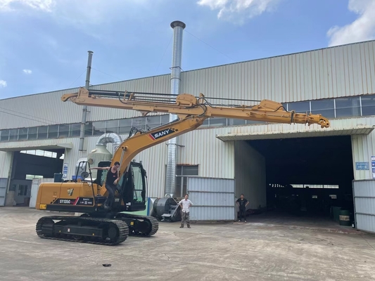 Forestry Tree Care Handler Excavator Telescopic Arm With Grapple For Cat Hitachi Komatsu Kobelco