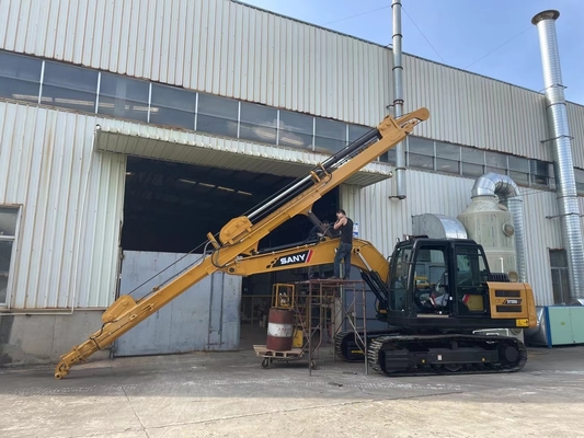 Forestry Tree Care Handler Excavator Telescopic Arm With Grapple For Cat Hitachi Komatsu Kobelco