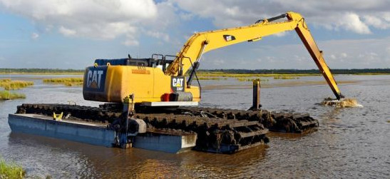 14 Meter Long Reach Boom For River Cleaning Excavator Amphibious