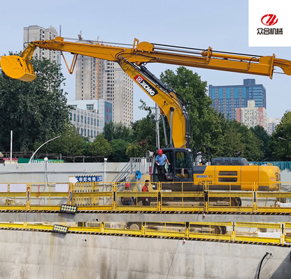 50 Ton Excavator Telescopic Boom Three Section Clamshell Bucket Type