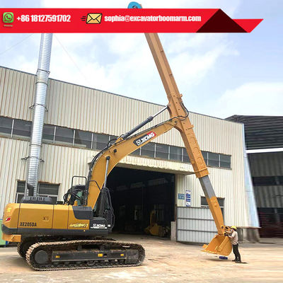 China Factory Production Excavator Telescopic Boom with Clamshell Bucket Long Arm Excavator 320