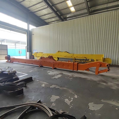 China Factory Production Excavator Telescopic Boom with Clamshell Bucket Long Arm Excavator CAT320