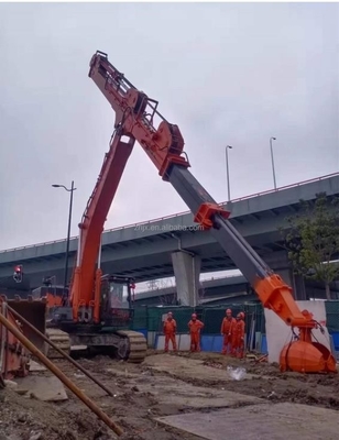 Durable Long Reach Telescopic Boom On Excavator For Hitachi Komatsu Kato