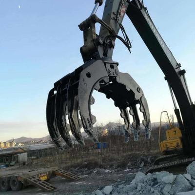 5 Finger Hydraulic Rock Grab for 20-24 Ton Excavators, 1 CBM, 1200 KGS