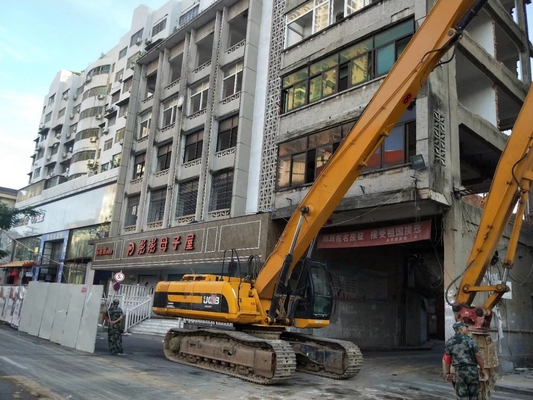 Optional 18M 20M 24M 26M 28M 30M Excavator High Reach Boom , Three Section Demolition Arm