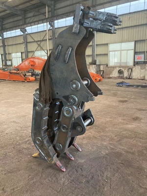 CE Antiwear Mechanical Grab For Excavator , CAT Jcb Liebherr Scrap Metal Grab