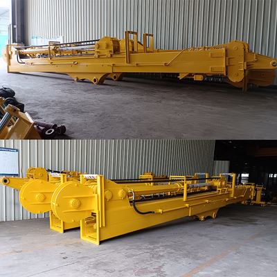 High-effective excavator telescopic boom long reach boom excavator for digging deeper telescopic boom excavator clamshel
