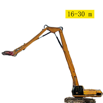 High Efficient Excavator Demolition Boom Demolition Boom Arm 16-30 M For CAT325 SK300 XE600 Etc