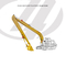 Two layers groove welded 18M Long Reach Arm For Excavator Cat320D PC200 ZX200