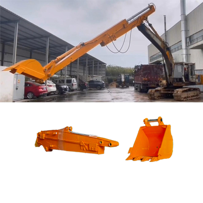 long arm excavator attachment 12 meter sliding arm sliding boom for hitachi doosan excavator