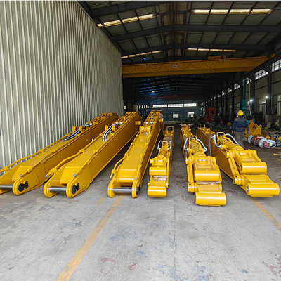 Custom Long Reach Excavator Reach, OEM ODM 8-30 Meters Extended Boom Arm for CAT Hitachi 6-120 ton Excavator Long Arms