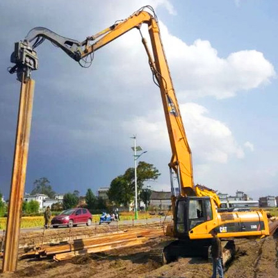 High-effective excavator bore pile drilling machine pile driver attachment for excavators for cat hitachi komatsu