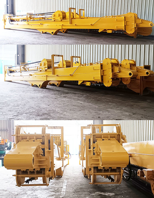 High-effective excavator telescopic boom long reach boom excavator for digging deeper telescopic boom excavator clamshel