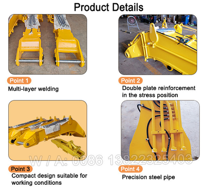 Cat Hitachi Komatsu Excavator Tunnel Boom excavator shorten arm excavator shorten boom arm excavator boom and arm digger boom arm short reach boom