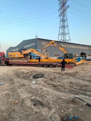 High-strength excavator PC350 two-stage telescopic boom arm tube LG700 material configuration attachment bucket deep pit construction operation 35T