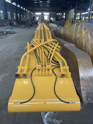 CAT349 22m Q355B Excavator Pile Driving Arm  Size Arm Opening Angle About 160 °