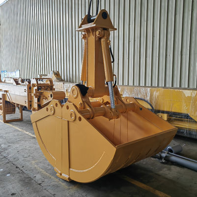 Excavator three-section telescopic arm with clamshell bucket for Liugong939 20m big digging power