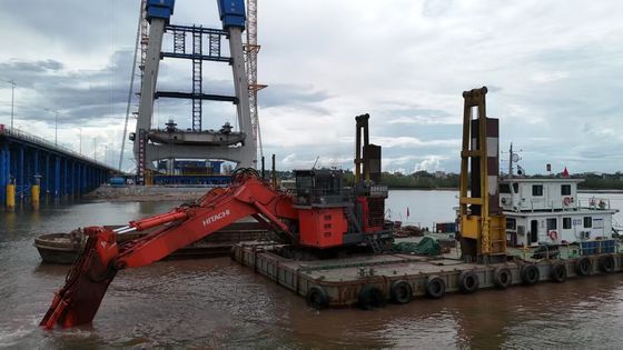 Long Arm Excavator Arm with Bucket and cylinder for  KOBELCO Hitachi