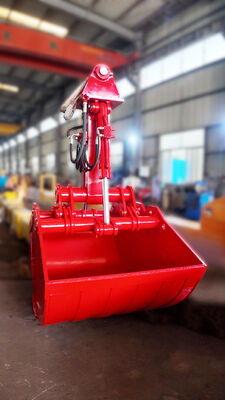 Excavator Hydraulic Clamshell Grab Bucket, Double Cylinder Design Shell Bucket for Dredging, Loading and Earthmoving