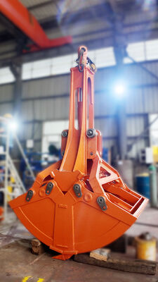 Heavy Duty  Single Cylinder Clamshell Bucket, Excavator Shell Grab Bucket for Construction, Mining & Bulk Material Handling