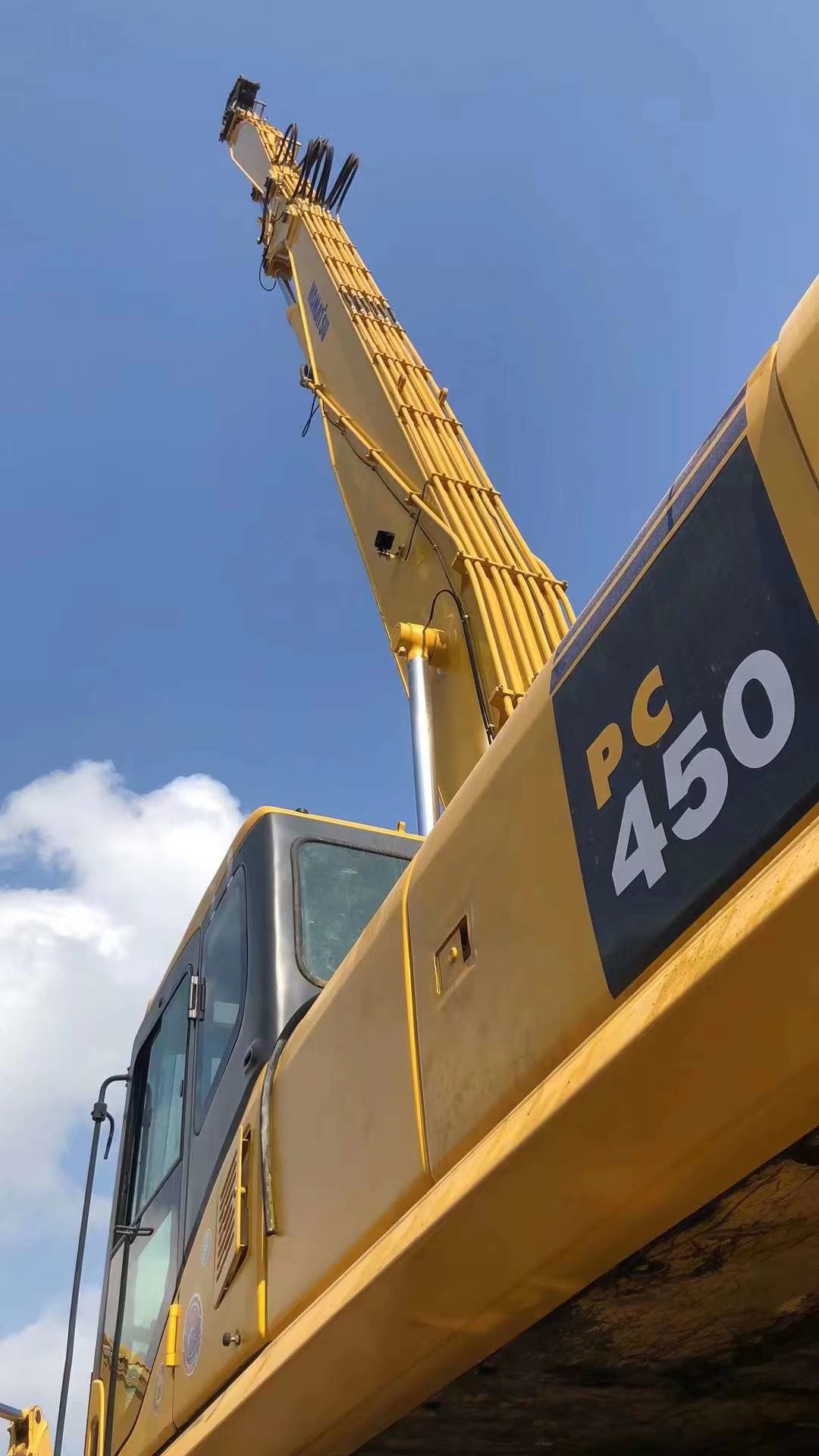 Multipurpose PC350 Excavator Long Arm Komatsu Attachments Antiwear 22 Meter