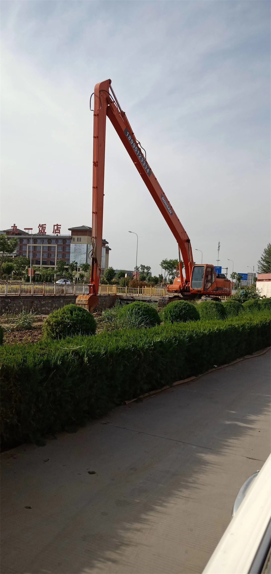 Practical Excavator Boom Arm , Doosan DX340 DX330 Excavator Long Reach Arm