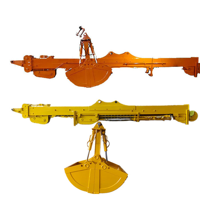 Clamshell Bucket Telescopic Excavator Boom 12 Meters Length