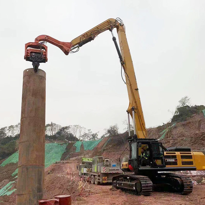 Length 138m Multicolor Vibro Machine Sheet Pile Hammer Q345 NM360 Material