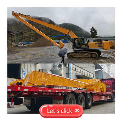 16M 18M long arm excavator use CAT320D PC200 SK200 extended boom excavator