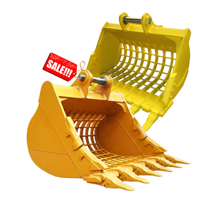 ZX200 CAT349 Excavator Screening Bucket , Durable Excavator Skeleton Bucket ODM OEM