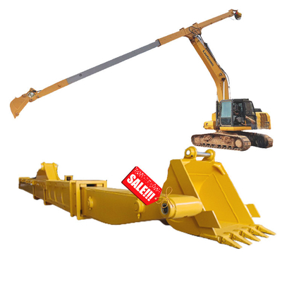 CE Approved 12 14 16 Meters Excavator Telescopic Boom With Standard Bucket