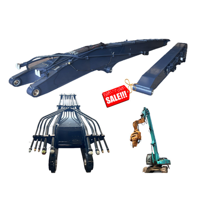 OEM Earthmoving Machinery Parts Timber Pile Driving Boom And Stick For Excavator