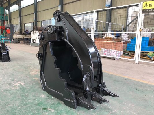 Q345B Excavator Hydraulic Thumb , Graptor Bucket For 320