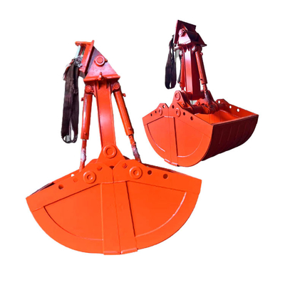Double Cylinder Mini Excavator Clamshell Bucket , Hydraulic Excavator Grab Bucket
