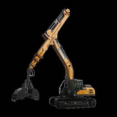 Excavator Telescopic Arm With Clamshell Bucket For Hitachi CAT Volvo XCMG Doosan