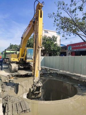 Durable Excavator Sliding Arm PC200 Caisson Foundation Pit Municipal Engineering Q355B 20T